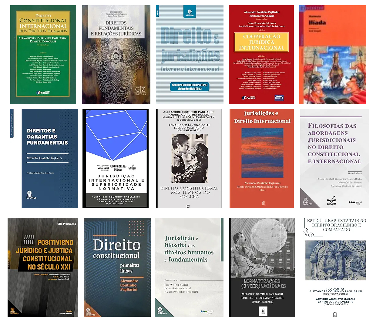 LIVROS DO ADVOGADO DR. ALEXANDRE C. PAGLIARINI